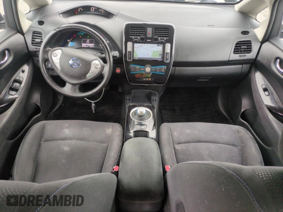 2015 Nissan LEAF S with VIN 1N4AZ0CP3FC327105, listed as a Copart auction lot 61426595 with 71,693 mi miles and Salvage title. Bid and sale history available at DreamBid. Image 8.