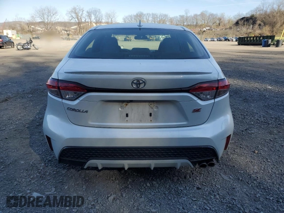 2022 Toyota Corolla SE with VIN JTDS4MCE9N3504631, listed as a Copart auction lot 53531335 with 47,584 mi miles and Salvage Title. Bid and sale history available at DreamBid. Image 6.