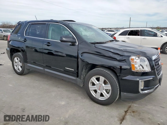 2016 GMC Terrain SLE with VIN 2GKFLTEK9G6353744, listed as a Copart auction lot 48986995 with 49,778 mi miles and Salvage Title. Bid and sale history available at carsss.com. Image 4.