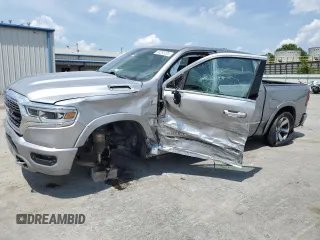 2019 Ram 1500 Limited with VIN 1C6SRFHT7KN516563, listed as a Copart auction lot 60293205 with 180,659 mi miles and Salvage title. Bid and sale history available at DreamBid. Image 1.