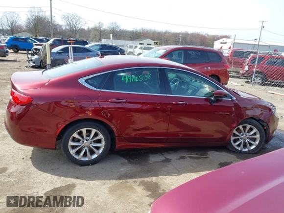 2015 Chrysler 200 C with VIN 1C3CCCCB3FN734831, listed as a IAAI auction lot 41900507 with 146,401 mi miles. Bid and sale history available at carsss.com. Image 13.