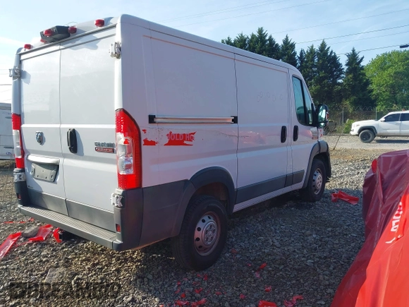 2017 Ram ProMaster Cargo with VIN 3C6TRVNGXHE509898, listed as a IAAI auction lot 40422460 with 191,912 mi miles. Bid and sale history available at carsss.com. Image 4.