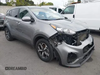 2020 Kia Sportage LX with VIN KNDPM3AC5L7759283, listed as a IAAI auction lot 41901056 with 71,123 mi miles. Bid and sale history available at carsss.com. Image 1.