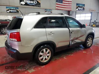 2013 Kia Sorento LX with VIN 5XYKTCA61DG422833, listed as a Copart auction lot 49278495 with 66,587 mi miles and Salvage Title. Bid and sale history available at carsss.com. Image 3.