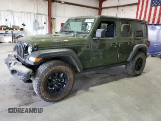 2020 Jeep Wrangler Unlimited Sport with VIN 1C4HJXDMXLW315265, listed as a Copart auction lot 67475294 with 121,819 mi miles and Salvage title. Bid and sale history available at DreamBid. Image 1.