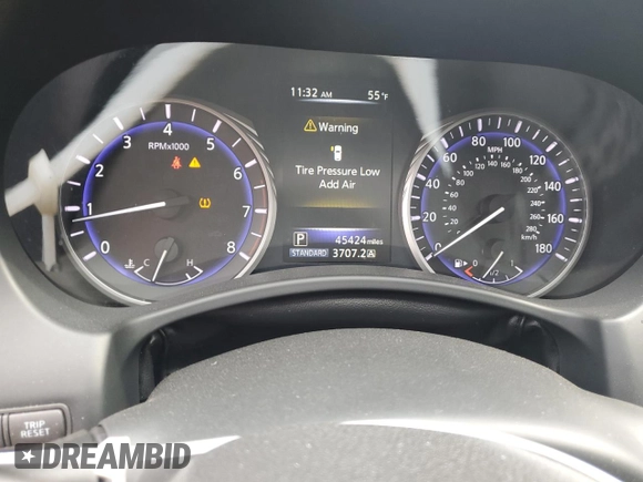 2017 Infiniti Q60 Premium with VIN JN1CV7EKXHM110109, listed as a Copart auction lot 49949525 with 45,424 mi miles and Salvage title. Bid and sale history available at DreamBid. Image 9.