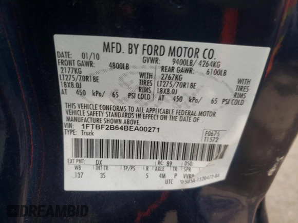 2011 Ford Super Duty F-250 SRW XL with VIN 1FTBF2B64BEA00271, listed as a Copart auction lot 70042814 with 0 mi miles and Salvage Title. Bid and sale history available at carsss.com. Image 12.