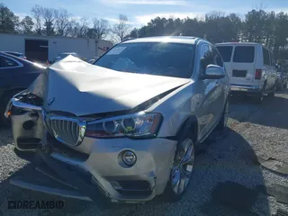 2017 BMW X3 xDrive28i with VIN 5UXWX9C33H0T22075, listed as a IAAI auction lot 41431025 with 128,471 mi miles. Bid and sale history available at carsss.com. Image 2.