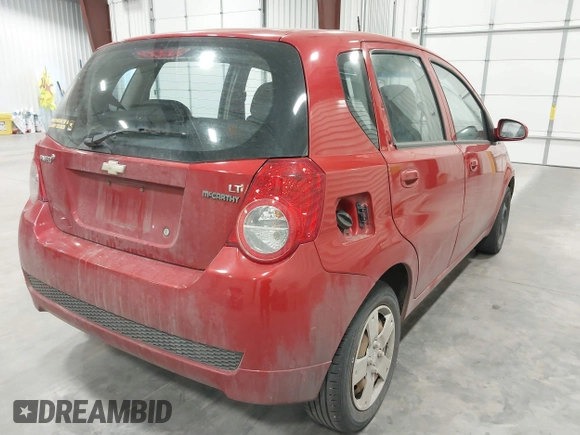 2009 Chevrolet Aveo 1LT with VIN KL1TD66E89B610602, listed as a IAAI auction lot 41829837 with 121,664 mi miles and . Bid and sale history available at DreamBid. Image 4.