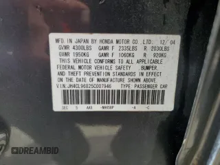 2005 Acura TSX with VIN JH4CL96825C007946, listed as a Copart auction lot 50728545 with 146,739 mi miles and Salvage Title. Bid and sale history available at carsss.com. Image 13.