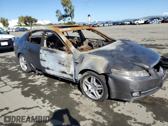 2007 Acura TL with VIN 19UUA66277A049227, listed as a Copart auction lot 49511045 with 0 mi miles and Non Repairable. Bid and sale history available at carsss.com. Image 4.