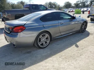 2013 BMW 6 Series 650i with VIN WBAYM9C57DDW20035, listed as a Copart auction lot 47051175 with 96,315 mi miles and Salvage Title. Bid and sale history available at carsss.com. Image 3.
