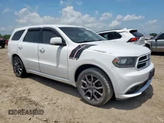 2015 Dodge Durango R/T with VIN 1C4SDHCT9FC916636, listed as a Copart auction lot 61754135 with 201,678 mi miles and Salvage title. Bid and sale history available at DreamBid. Image 4.