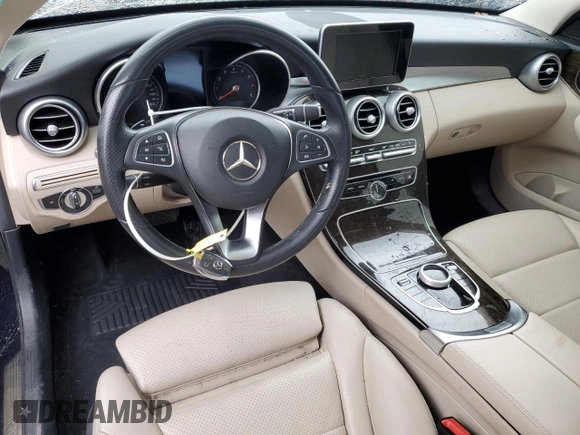 2018 Mercedes-Benz C 300 with VIN 55SWF4JB2JU279520, listed as a Copart auction lot 48434885 with 63,357 mi miles and Salvage title. Bid and sale history available at DreamBid. Image 8.
