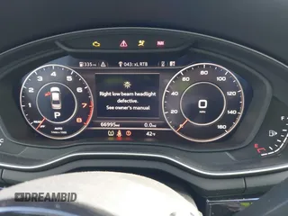 2019 Audi A4 Premium Plus with VIN WAUENAF48KA096381, listed as a IAAI auction lot 41000378 with 66,995 mi miles. Bid and sale history available at carsss.com. Image 7.