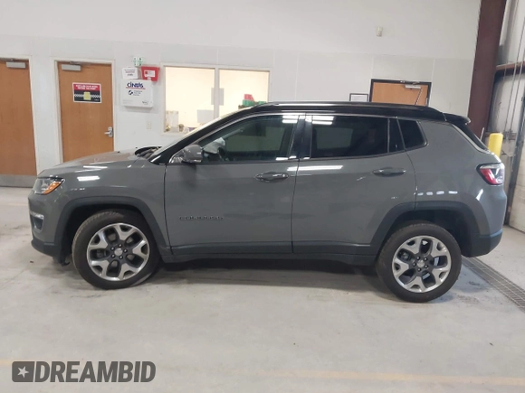 2021 Jeep Compass Limited with VIN 3C4NJDCBXMT596069, listed as a IAAI auction lot 42051527 with 120,236 mi miles and . Bid and sale history available at DreamBid. Image 14.