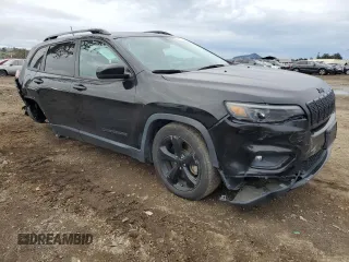 2020 Jeep Cherokee Altitude with VIN 1C4PJLLB2LD593027, listed as a Copart auction lot 86656274 with 76,376 mi miles and Salvage Title. Bid and sale history available at carsss.com. Image 4.