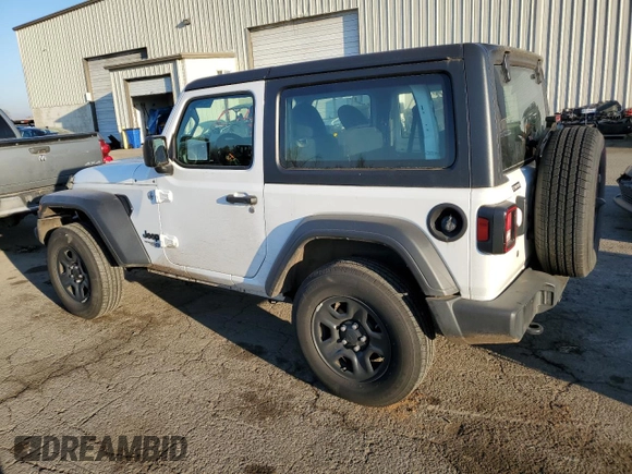 2021 Jeep Wrangler Sport with VIN 1C4GJXAGXMW725656, listed as a Copart auction lot 42826795 with 38,187 mi miles and Salvage Title. Bid and sale history available at DreamBid. Image 2.