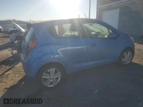 2013 Chevrolet Spark LT with VIN KL8CD6S92DC539765, listed as a Copart auction lot 43112075 with 129,147 mi miles and Clean Title. Bid and sale history available at carsss.com. Image 3.