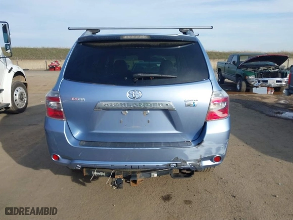 2008 Toyota Highlander Hybrid Limited with VIN JTEEW44A482004594, listed as a IAAI auction lot 41250858 with 219,815 mi miles. Bid and sale history available at carsss.com. Image 16.