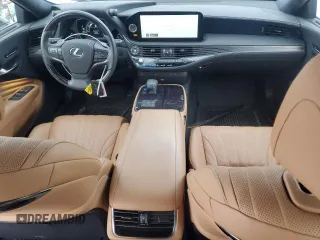 2023 Lexus LS with VIN JTHD51GF4P5011341, listed as a Copart auction lot 87352854 with 16,851 mi miles and Salvage Title. Bid and sale history available at carsss.com. Image 8.