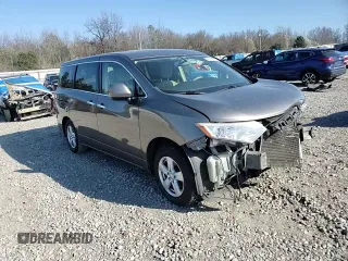2015 Nissan Quest SV with VIN JN8AE2KP1F9120667, listed as a Copart auction lot 48436865 with 131,819 mi miles and Salvage Title. Bid and sale history available at carsss.com. Image 12.