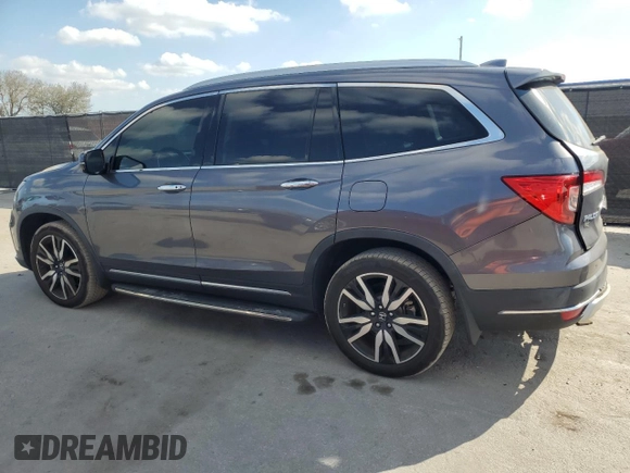 2021 Honda Pilot Touring 8-Passenger with VIN 5FNYF5H96MB033111, listed as a Copart auction lot 44386445 with 41,814 mi miles and Salvage Title. Bid and sale history available at DreamBid. Image 2.