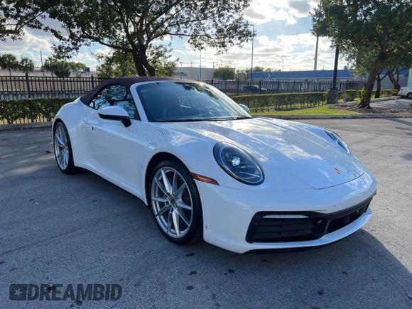 2021 Porsche 911 Carrera with VIN WP0CA2A91MS239859, listed as a Copart auction lot 54248835 with 5,700 mi miles and Non Repairable. Bid and sale history available at carsss.com. Image 1.