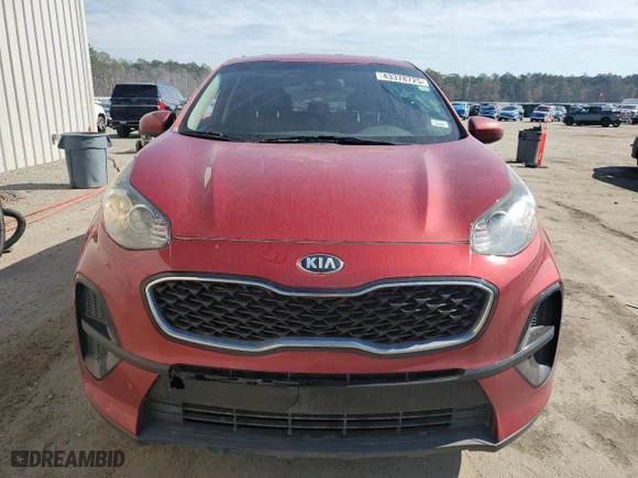 2020 Kia Sportage LX with VIN KNDPM3AC1L7817602, listed as a Copart auction lot 43378725 with 61,077 mi miles and Salvage Title. Bid and sale history available at carsss.com. Image 5.