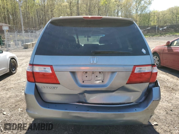 2007 Honda Odyssey EX-L with VIN 5FNRL386X7B056046, listed as a Copart auction lot 53665495 with Not Provided miles and Salvage Title. Bid and sale history available at DreamBid. Image 6.
