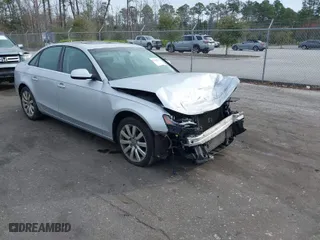 2012 Audi A4 2.0T Premium with VIN WAUBFAFLXCN007072, listed as a IAAI auction lot 41709607 with 76,562 mi miles. Bid and sale history available at carsss.com. Image 1.