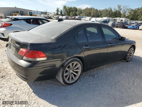 2007 BMW 7 Series 750i with VIN WBAHL83557DT09205, listed as a Copart auction lot 83580374 with 150,334 mi miles and Clean Title. Bid and sale history available at carsss.com. Image 3.