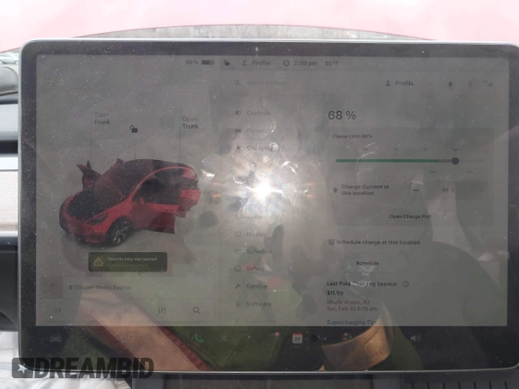 2022 Tesla Model Y Long Range with VIN 7SAYGDEE1NF442159, listed as a IAAI auction lot 41674506 with 82,355 mi miles and . Bid and sale history available at DreamBid. Image 17.