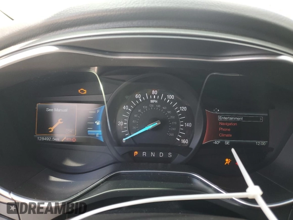 2016 Ford Fusion Titanium z VIN 3FA6P0D94GR181179, wystawiony jako Copart lot #56987005 z przebiegiem 79 841 mil mil oraz Czysty tytuł • Clean title. Historia ofert i sprzedaży dostępna na DreamBid. Obrazek 9.