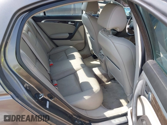 2008 Acura TL with VIN 19UUA66208A053704, listed as a IAAI auction lot 42133005 with 143,019 mi miles. Bid and sale history available at carsss.com. Image 8.