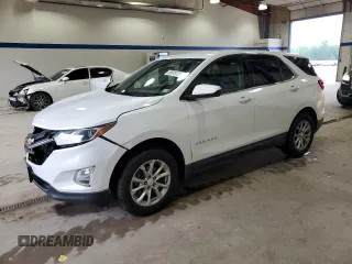 2018 Chevrolet Equinox LT z VIN 3GNAXSEV0JS593635, wystawiony jako Copart lot #59018125 z przebiegiem 72 772 mil mil oraz Szkoda całkowita • Salvage title. Historia ofert i sprzedaży dostępna na DreamBid. Obrazek 1.