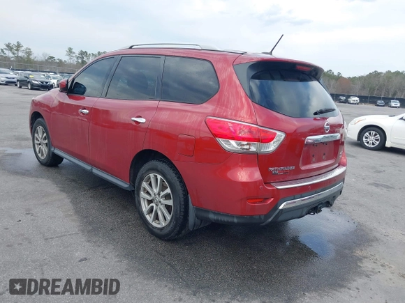 2016 Nissan Pathfinder Platinum with VIN 5N1AR2MMXGC658433, listed as a IAAI auction lot 41685557 with 107,695 mi miles and . Bid and sale history available at DreamBid. Image 3.