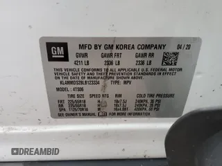 2020 Buick Encore GX Select with VIN KL4MMDS28LB123334, listed as a Copart auction lot 49108265 with 77,201 mi miles and Non repairable. Bid and sale history available at DreamBid. Image 13.