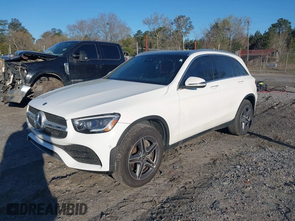 2022 Mercedes-Benz GLC with VIN W1N0G8DB9NG020664, listed as a IAAI auction lot 41816562 with 53,413 mi miles. Bid and sale history available at carsss.com. Image 17.