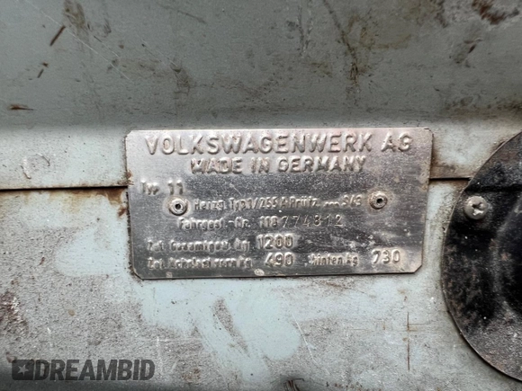 1968 Volkswagen Beetle with VIN 118774812, listed as a Copart auction lot 84677834 with 16,098 mi miles and Clean Title. Bid and sale history available at DreamBid. Image 13.