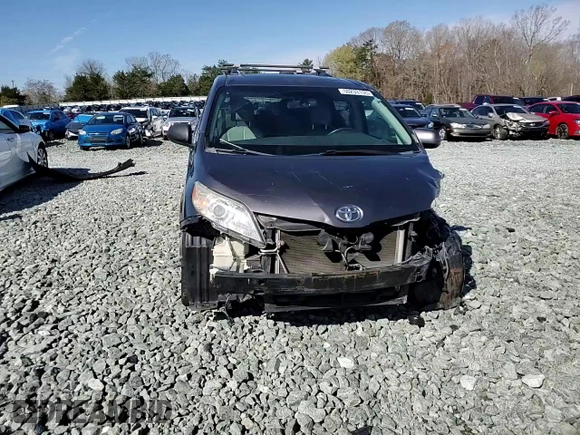 2011 Toyota Sienna XLE AAS with VIN 5TDYK3DC0BS073498, listed as a Copart auction lot 50233135 with Not Provided miles and Salvage Title. Bid and sale history available at carsss.com. Image 12.