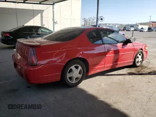 2003 Chevrolet Monte Carlo SS with VIN 2G1WX12K639455156, listed as a Copart auction lot 75675414 with 124,695 mi miles and Salvage Title. Bid and sale history available at carsss.com. Image 3.