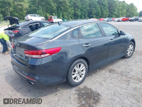 2016 Kia Optima LX with VIN 5XXGT4L36GG022483, listed as a IAAI auction lot 42533742 with 98,385 mi miles and . Bid and sale history available at DreamBid. Image 4.
