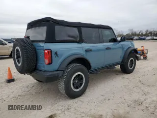 2022 Ford Bronco with VIN 1FMEE5DHXNLB66399, listed as a Copart auction lot 45241165 with 38,140 mi miles and Salvage Title. Bid and sale history available at DreamBid. Image 3.