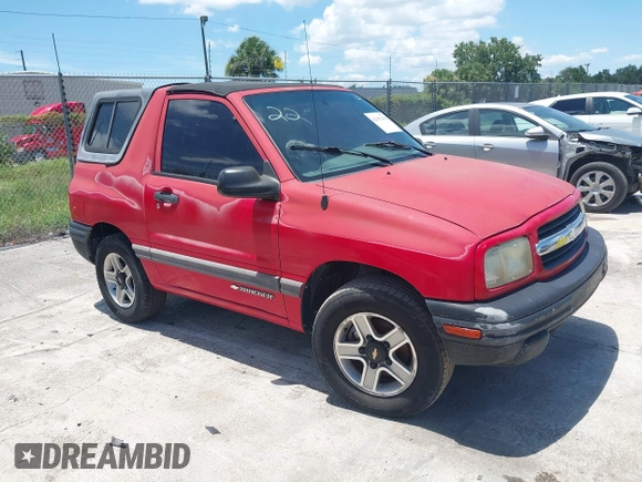 2002 Chevrolet Tracker z VIN 2CNBE18C926911755, wystawiony jako IAAI lot #42452154 z przebiegiem 129 098 mil mil oraz . Historia ofert i sprzedaży dostępna na DreamBid. Obrazek 1.