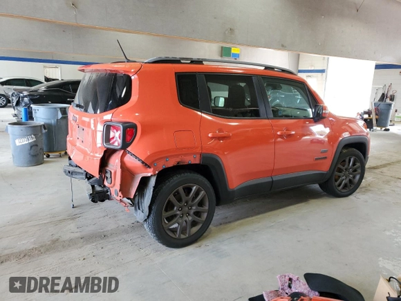 2016 Jeep Renegade Latitude with VIN ZACCJABT9GPC65026, listed as a Copart auction lot 54044685 with 125,730 mi miles and Salvage Title. Bid and sale history available at DreamBid. Image 3.
