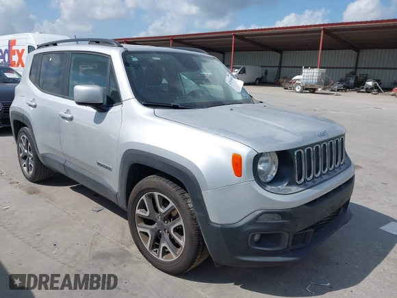 2017 Jeep Renegade Latitude with VIN ZACCJABB6HPG33008, listed as a IAAI auction lot 42541485 with 84,469 mi miles and . Bid and sale history available at DreamBid. Image 1.