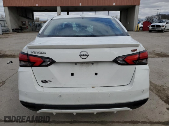 2023 Nissan Versa SR with VIN 3N1CN8FVXPL824846, listed as a Copart auction lot 53151065 with 25,984 mi miles and Salvage title. Bid and sale history available at DreamBid. Image 6.