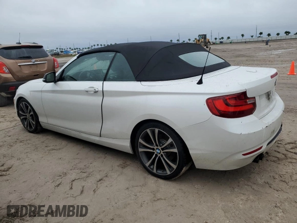 2015 BMW 2 Series 228i with VIN WBA1K5C51FV242629, listed as a Copart auction lot 74613734 with Not provided miles and Salvage title. Bid and sale history available at DreamBid. Image 2.