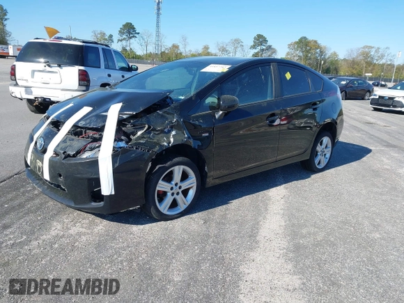 2011 Toyota Prius I with VIN JTDKN3DU9B0255659, listed as a IAAI auction lot 41857782 with 273,166 mi miles. Bid and sale history available at carsss.com. Image 2.